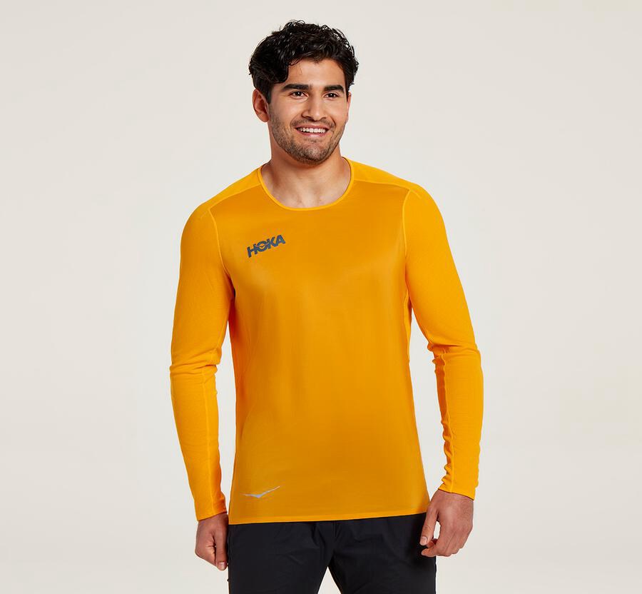 Hoka One One Top Heren - Wind - Geel - FB8972035